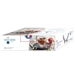 LA ROCHERE Verrine transparent verre pressé Ø 7 cm Ouessant Clearance