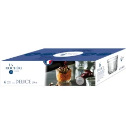 LA ROCHERE Verrine transparent verre pressé Ø 9,65 cm Delice