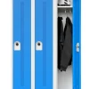 Vestiaire 3 casiers tôle d'acier 180x90x50 cm Ligne 50 - CARAY Best