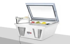 Vitrine creme glacee 4x5l argent froid négatif 20 L 4 niveaux - HENDI