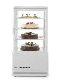 Vitrine refrig 68l blanc blanc froid positif 68 L 4 niveaux - HENDI Clearance