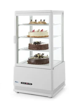 Vitrine refrig 68l blanc blanc froid positif 68 L 4 niveaux - HENDI Clearance