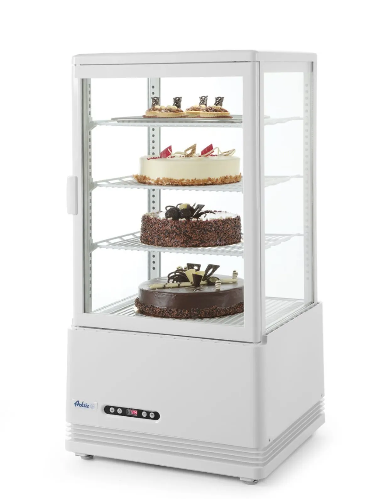 Vitrine refrig 68l blanc blanc froid positif 68 L 4 niveaux - HENDI Clearance