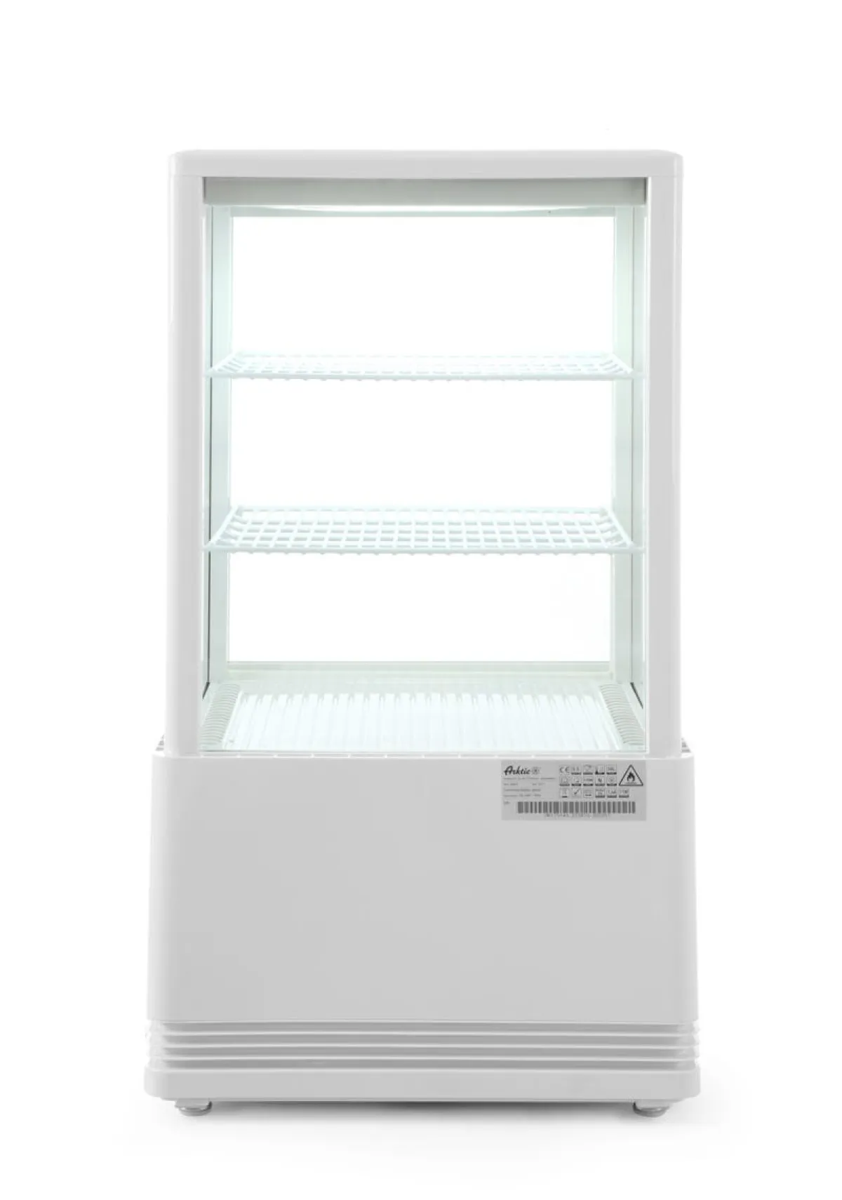 Vitrine refrig 58l blanc blanc froid positif 58 L 3 niveaux - HENDI Outlet