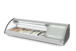 HENDI Vitrine sushi refrig 63l 5x gn 1/3 gris froid positif 5 bac(s) 5 niveaux Sale